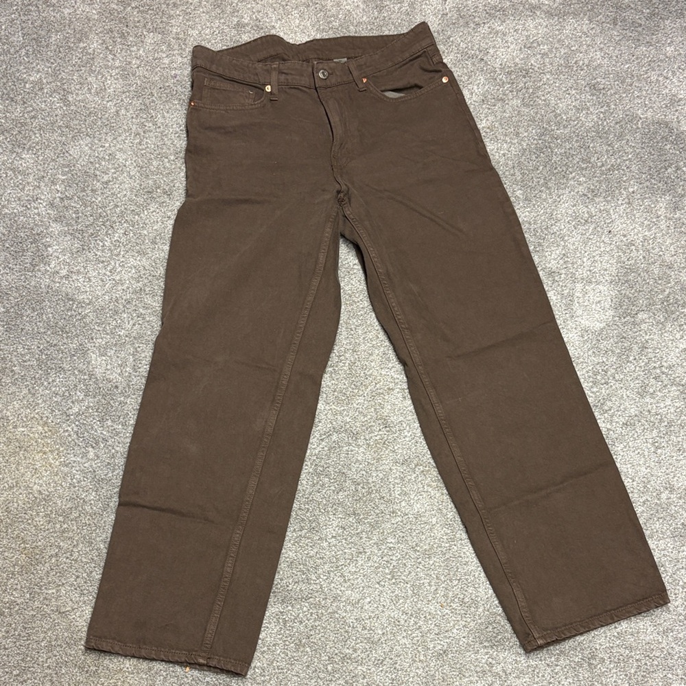 H&M Brown Men’s Straight-Leg Chinos